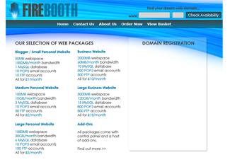 FireBooth Site Design